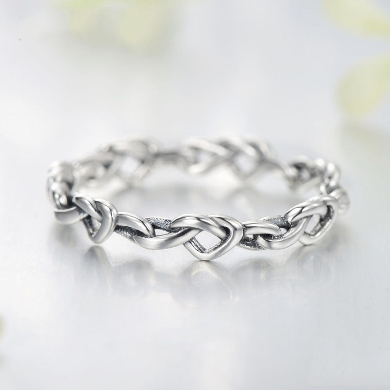 Knot Hearts Ring (With Description Letter)
