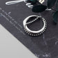 Line Chain Double Circle Ring