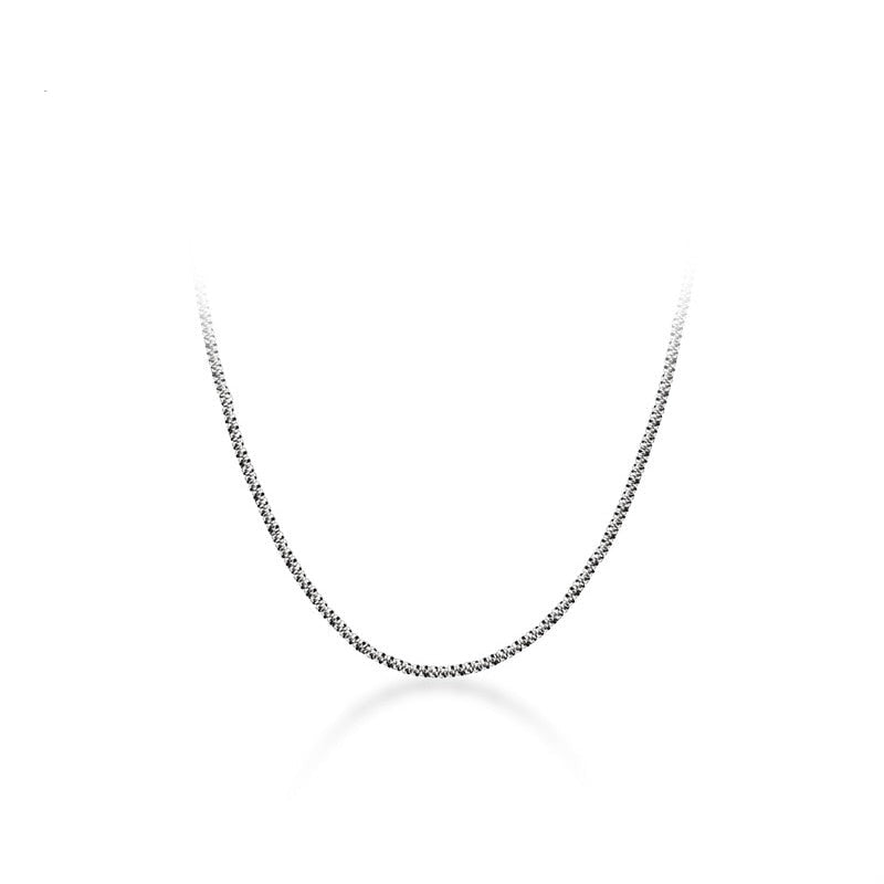 Shiny Silver Necklace - RawaJewels