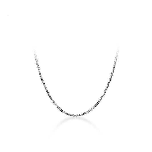 Shiny Silver Necklace - RawaJewels