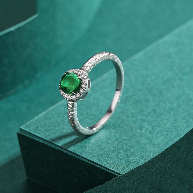 Vintage Green Lucky Ring