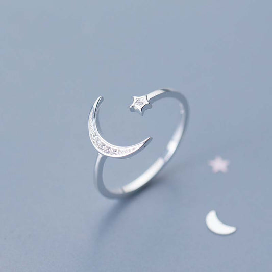 Star Moon Ring