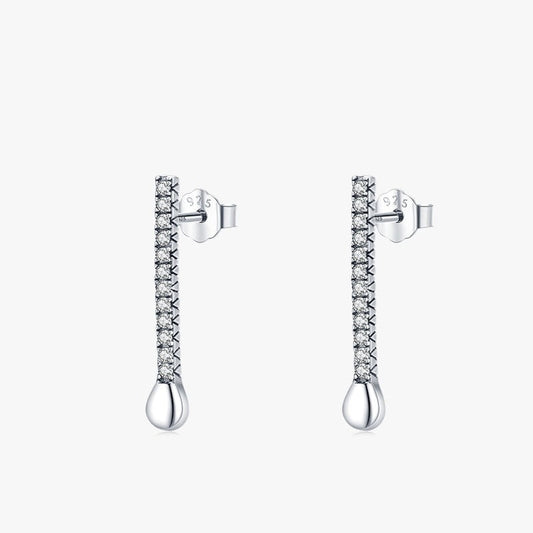 Long Line Stud Earrings - RawaJewels