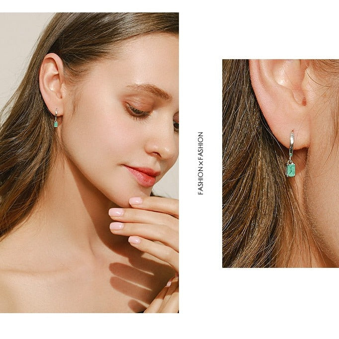Tourmaline Hoop Earrings - RawaJewels