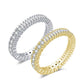 Classic Sparkling Round Square Ring - RawaJewels