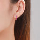 Pink Ripple Hoop Earrings - RawaJewels