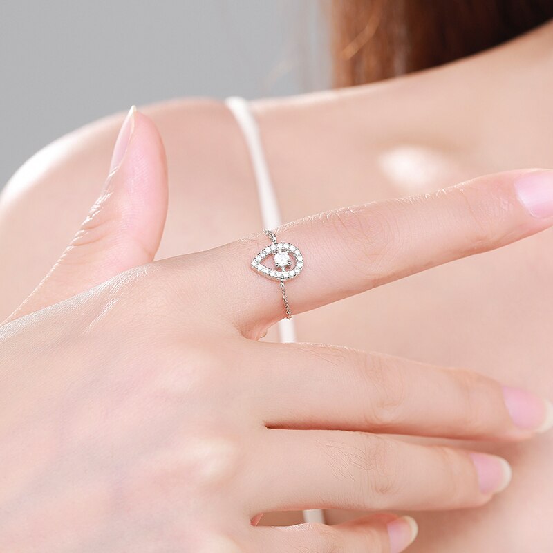 Droplet Link Chain Ring - RawaJewels