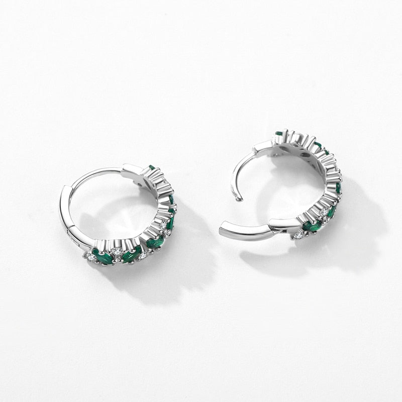 Greens Hoop Earrings