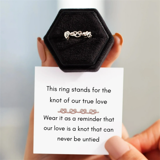 Knot Hearts Ring (With Description Letter)