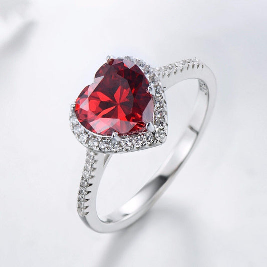 The Red Heart Ring - RawaJewels