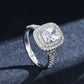Rectangle Cushion Sparkling Ring - RawaJewels