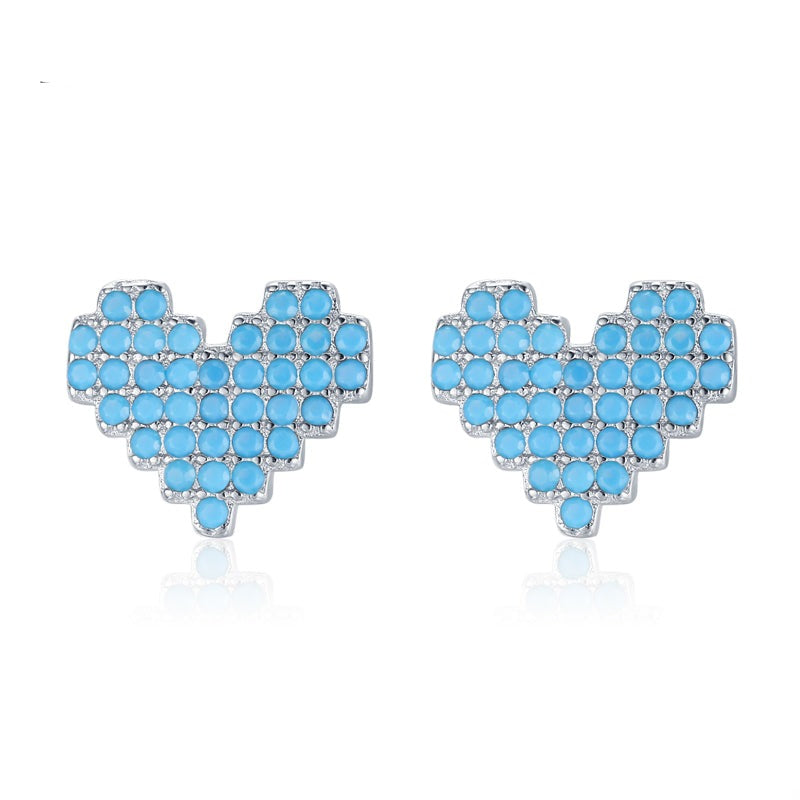 Heart Stud Earrings - RawaJewels