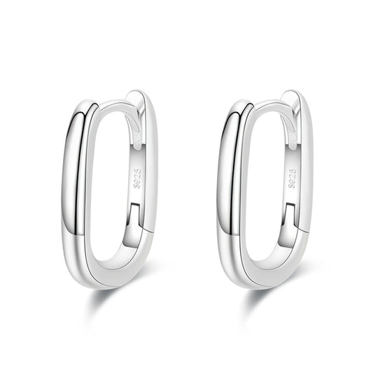 Oval Charm Hoop Earrings - RawaJewels