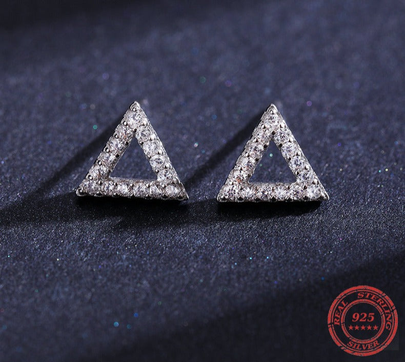 Triangle Stud Earrings - RawaJewels