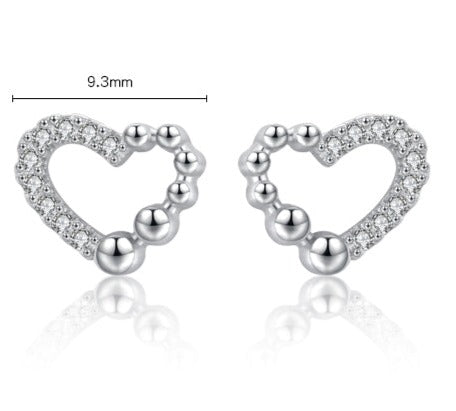 Shiny Heart Earrings - RawaJewels