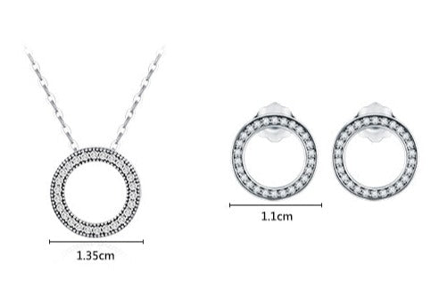 Hallow Earrings & Ring Jewelry Set - RawaJewels