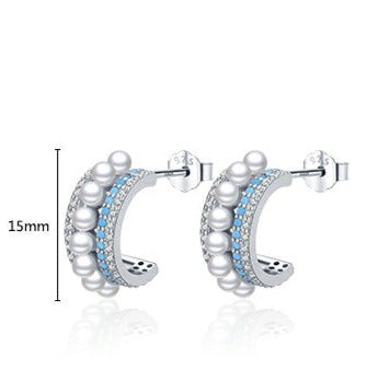 Royal Pearls Stud Earrings - RawaJewels