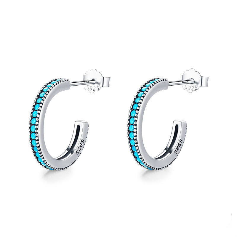 Exquisite Turquoise Stud Earrings - RawaJewels
