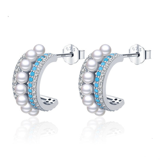 Royal Pearls Stud Earrings - RawaJewels