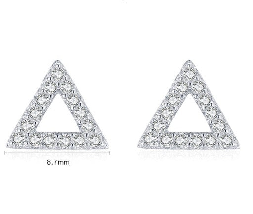 Triangle Stud Earrings - RawaJewels