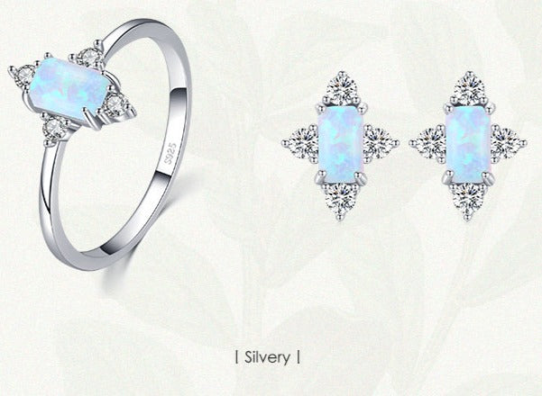 Elegance Ring & Earring Jewelry Set - RawaJewels