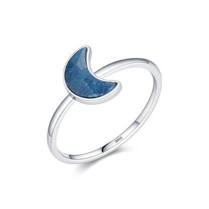 Blue Moon Silver Ring - RawaJewels