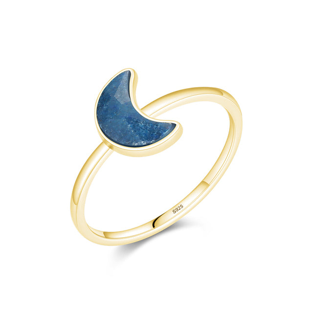 Blue Moon Gold Ring - RawaJewels