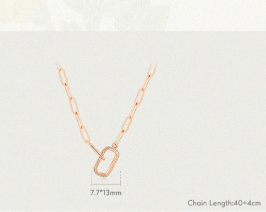 Lock Chain Necklace - RawaJewels