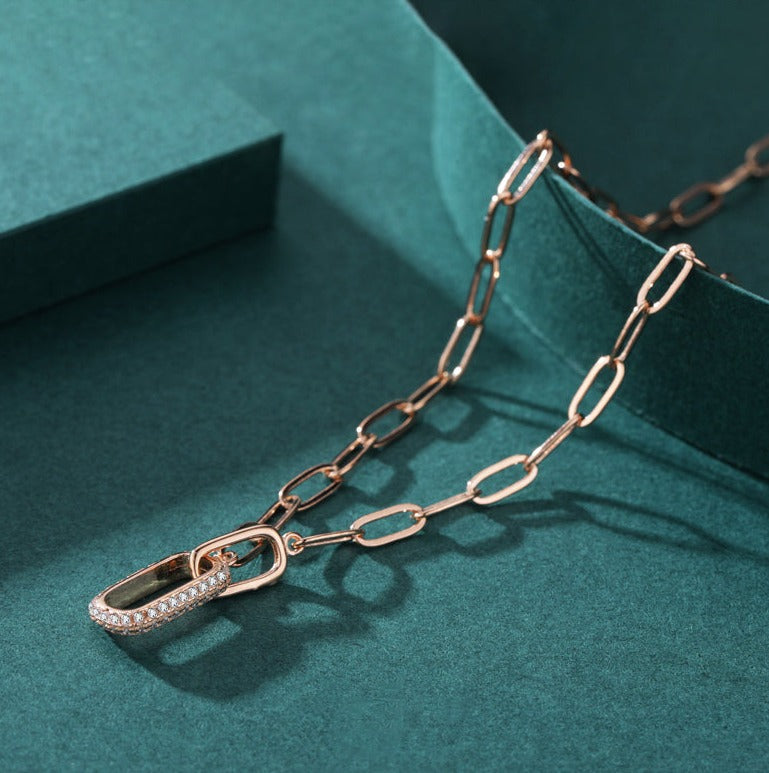 Lock Chain Necklace - RawaJewels