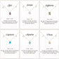 Twelve Constellation Necklaces with Stones